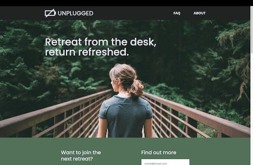 unplugged project screeshot